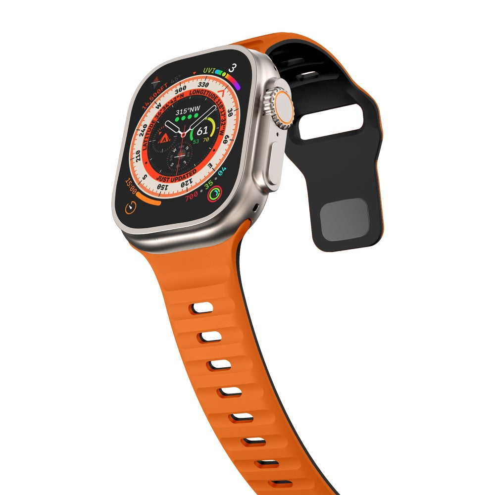 Remarkably Neat Apple Smartwatch Silicone Universel Strap - Orange#serie_1