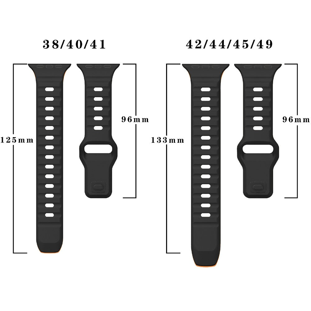 Remarkably Neat Apple Smartwatch Silicone Universel Strap - Orange#serie_2