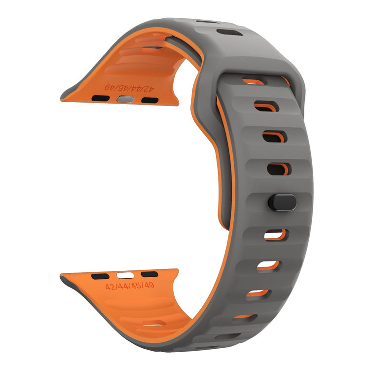 Remarkably Neat Apple Smartwatch Silicone Universel Strap - Orange#serie_6