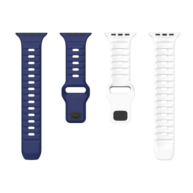 Remarkably Neat Apple Smartwatch Silicone Universel Strap - Blue#serie_8