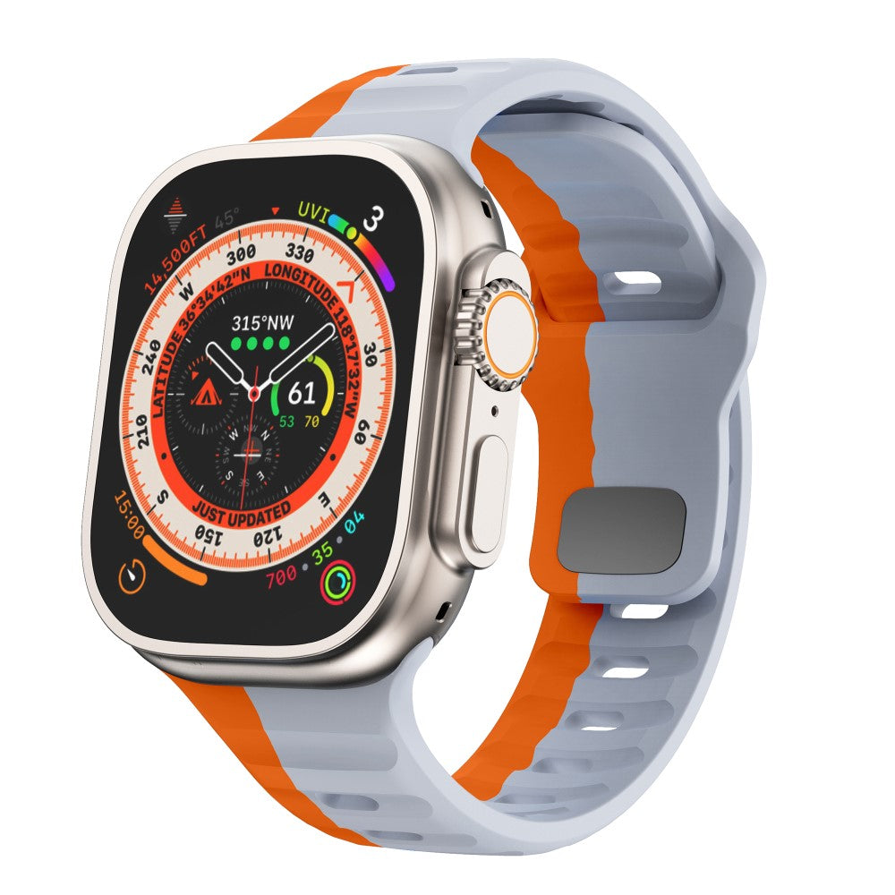 Remarkably Neat Apple Smartwatch Silicone Universel Strap - Orange#serie_10