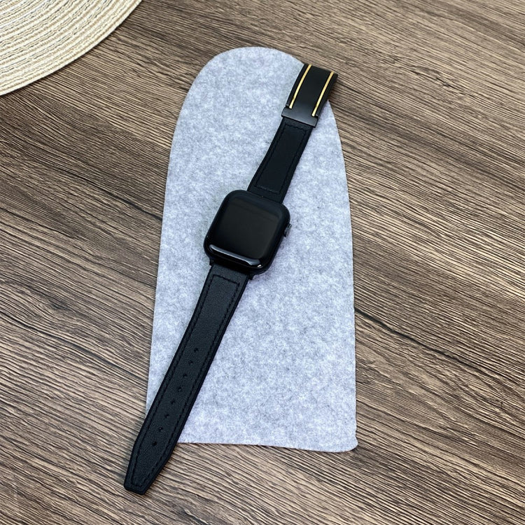 Comfortable Apple Smartwatch Pu Leather Universel Strap - Black#serie_5