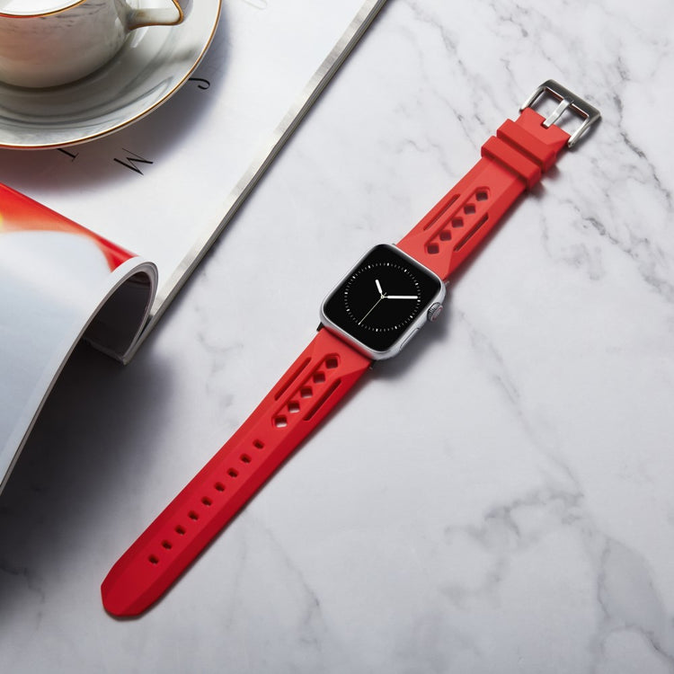 Mega Pleasant Apple Smartwatch Silicone Universel Strap - Red#serie_11