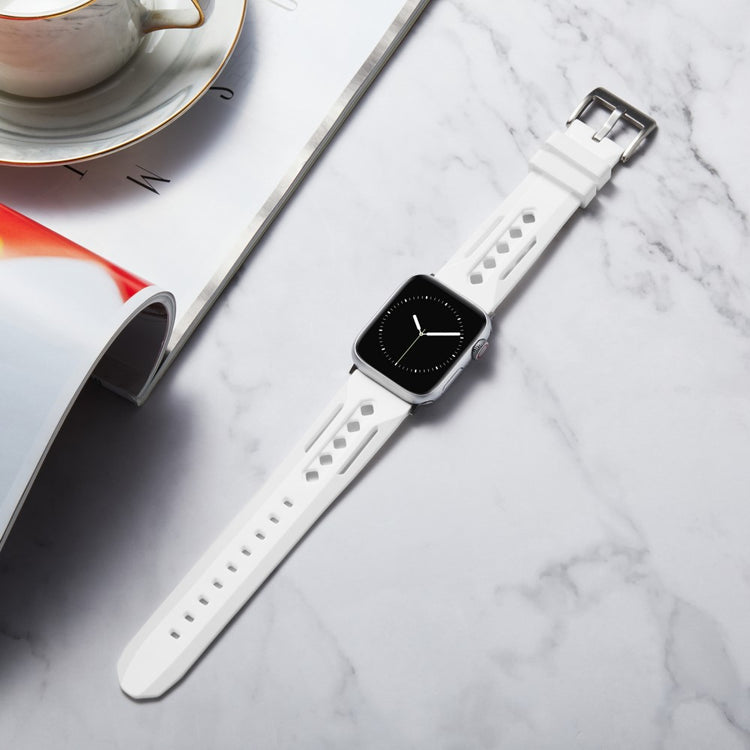 Mega Pleasant Apple Smartwatch Silicone Universel Strap - White#serie_12