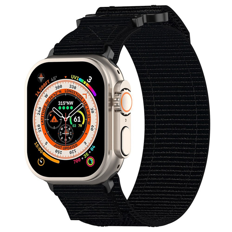 Delightful Apple Smartwatch Nylon Universel Strap - Black#serie_1