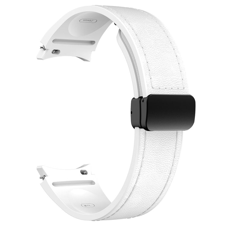 Very Durable Samsung Smartwatch Pu Leather Universel Strap - White#serie_2