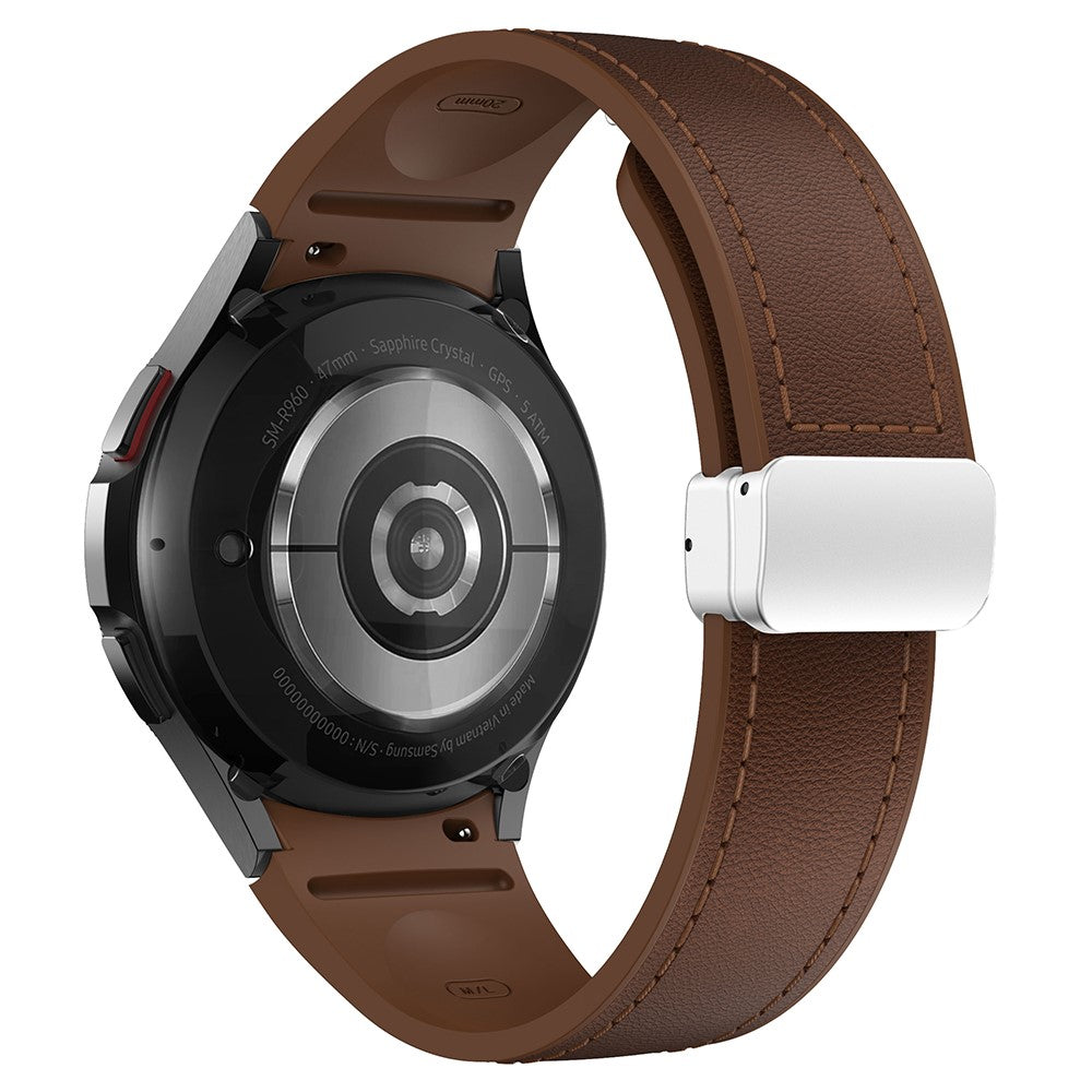 Very Durable Samsung Smartwatch Pu Leather Universel Strap - Brown#serie_17