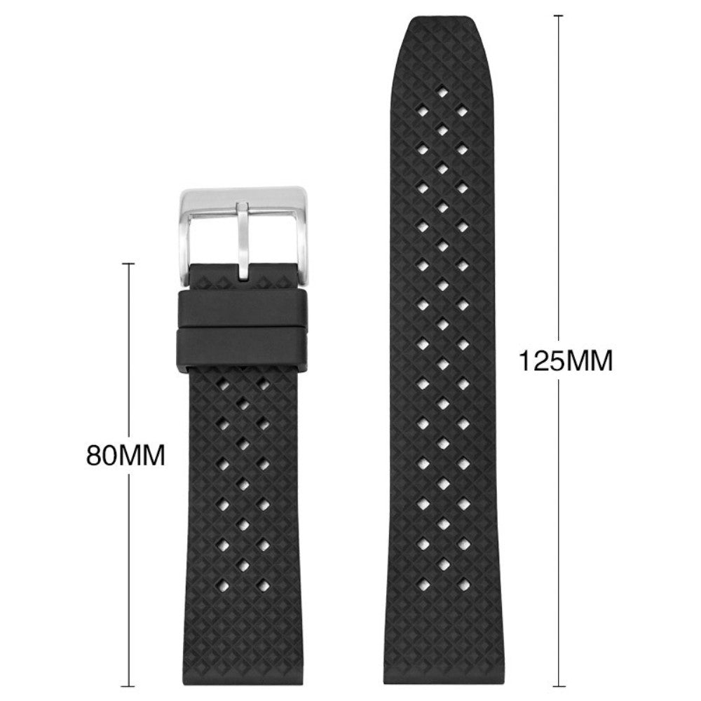 Huawei Watch GT 3 42mm / GT 3 Pro 43mm Watch Strap 20mm Fluorubber Wrist Band - Yellow+Black Buckle#serie_12