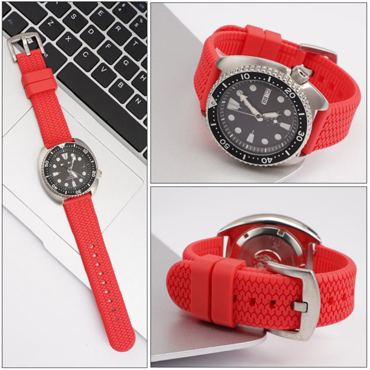 Incredibly Agreeable Smartwatch Silicone Universel Strap - Red#serie_1