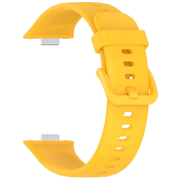 Fashionable Huawei Watch Fit 3 Silicone Strap - Yellow#serie_7