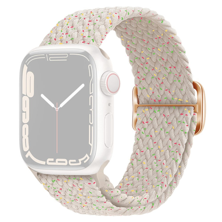 Apple Watch Series 9 8 7 41mm / 6 5 4 SE (2022) SE (2023) SE 40mm / 3 2 1 38mm Watch band Braided Nylon Strap - Starlight Color Dots#serie_23