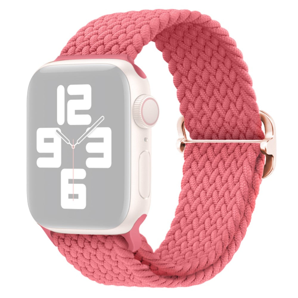 Apple Watch Ultra 2 Ultra 49mm / 9 8 7 45mm / 6 5 4 SE (2023) SE (2022) SE 44mm / 3 2 1 42mm Strap Nylon Braided Watch band  - Pink#serie_21