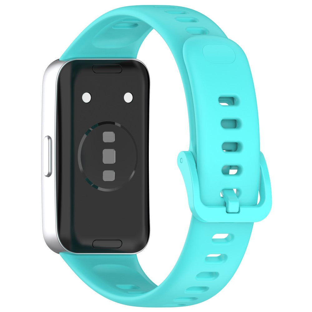 Huawei band 8 / 8 NFC / 9 / 9 NFC Glossy Silicone Watch Strap Replacement Watchband  - Teal Blue#serie_9