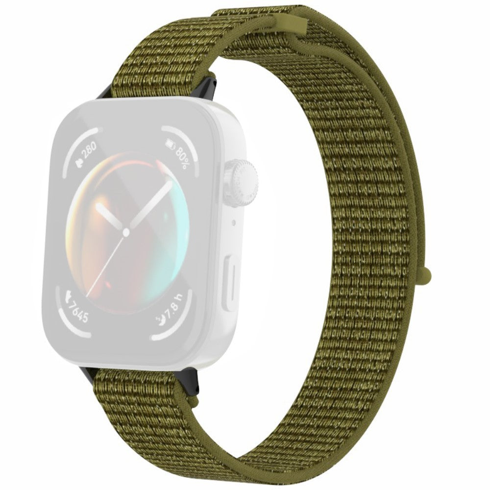 Huawei Watch Fit 3 Watch Strap Magic Tape Nylon Wrist band  - Olive#serie_8