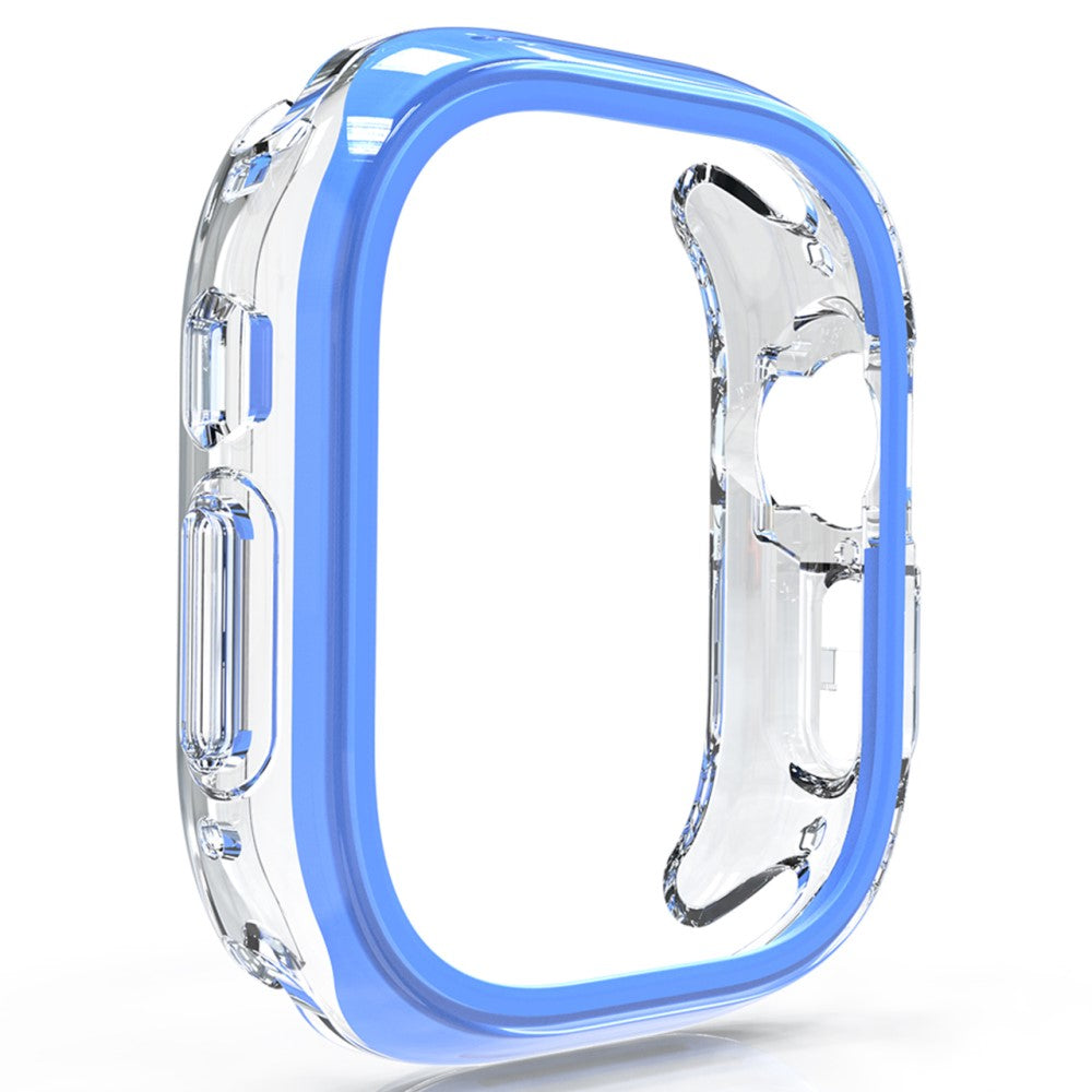 Apple Watch Series 7 / 8 / 9 45mm Hollow-Out Bump Resistant+Flexible Protection Cover Watch Frame Case - Blue#serie_6