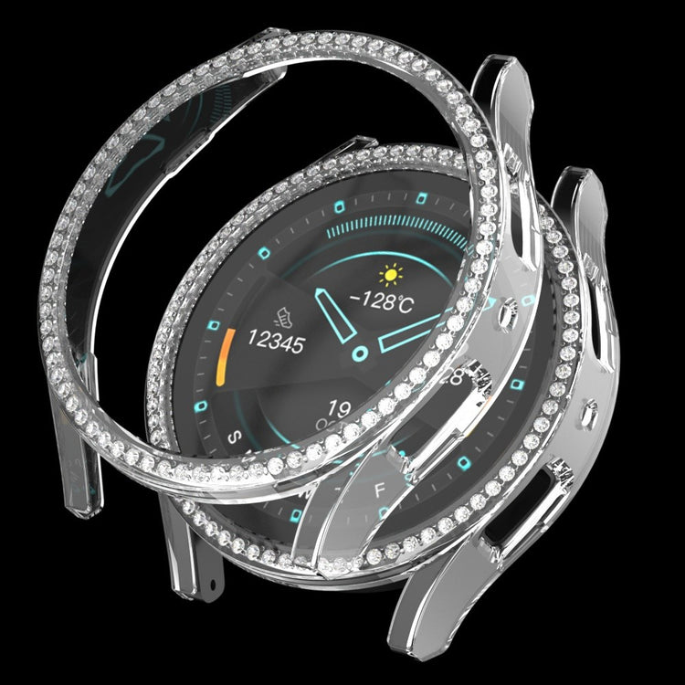 Samsung Galaxy Watch7 44mm Bump Resistant Watch Case Rhinestone Decor Hollow-Out Cover - Transparent#serie_5