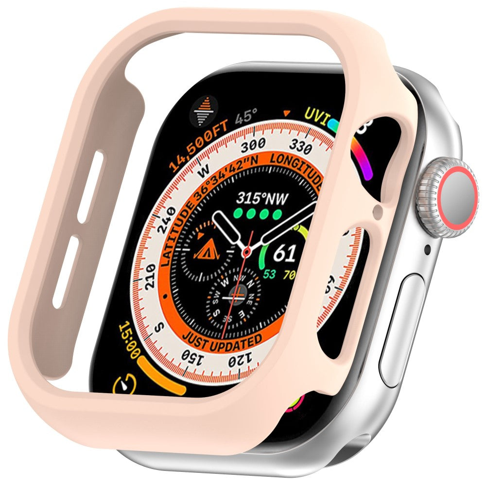 Apple Watch Series 10 42mm Half Coverage Hollow-Out Protective Cover Bump Resistant Watch Frame Case - Pink#serie_3