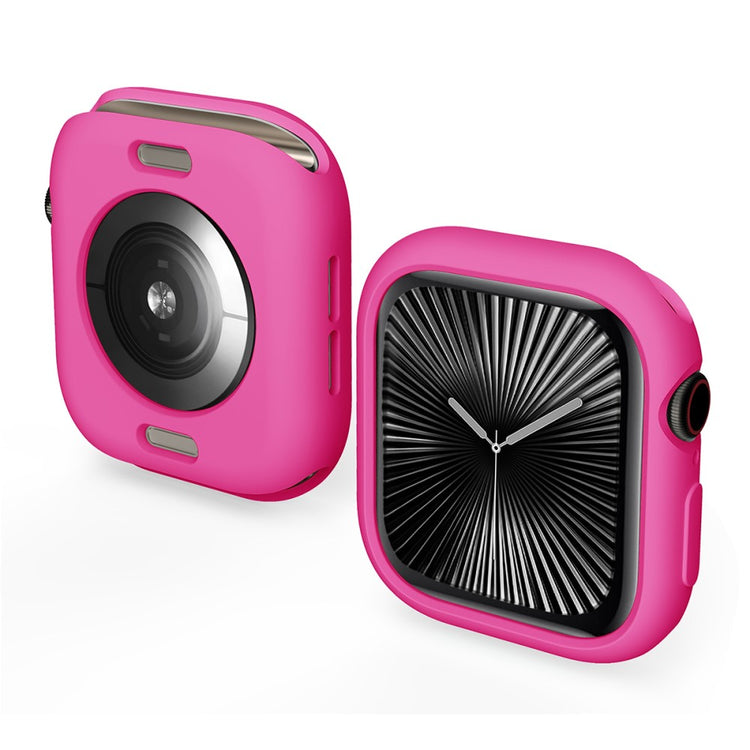 Apple Watch Series 10 42mm ENKAY HAT PRINCE Candy Color TPU Watch Case Shockproof Cover - Rose#serie_5
