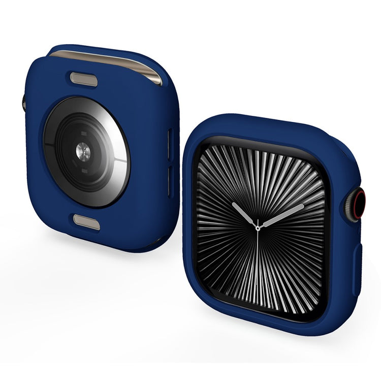 Apple Watch Series 10 42mm ENKAY HAT PRINCE Candy Color TPU Watch Case Shockproof Cover - Dark Blue#serie_9
