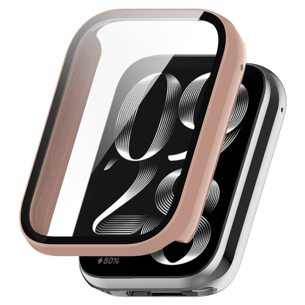 Xiaomi Smart Band 9 Pro Case Hard Bump Resistant All-Around Watch Cover with Tempered Glass Film - Pink#serie_1