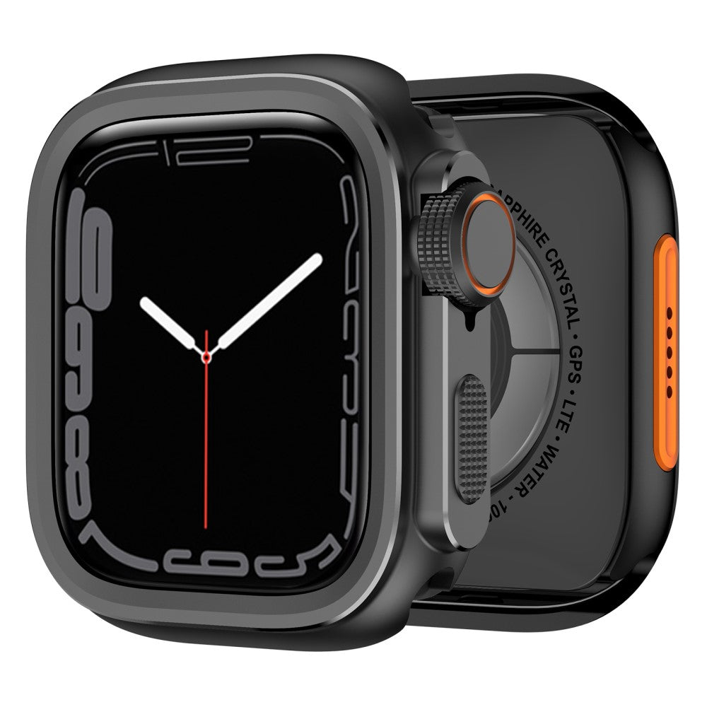 Protective Case Apple Watch SE (2023) / SE (2022) / SE / 6 / 5 / 4 44mm Alloy Watch Frame - Black#serie_1
