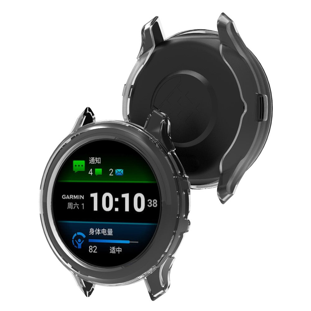 Gennemsigtig Silikone Bumper passer til Garmin Venu 3 - Gennemsigtig#serie_2