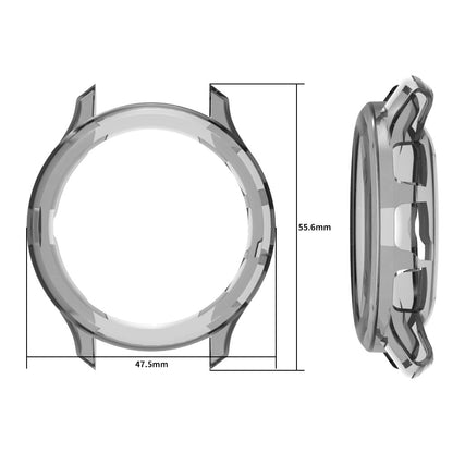 Garmin Venu 3 Watch Case Hollow Flexible Frame Half Protective Cover - Transparent Purple#serie_5