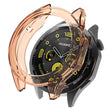 Huawei Watch GT 4 46mm Protective Frame Flexible Hollow Out Anti-drop Watch Case - Transparent Orange