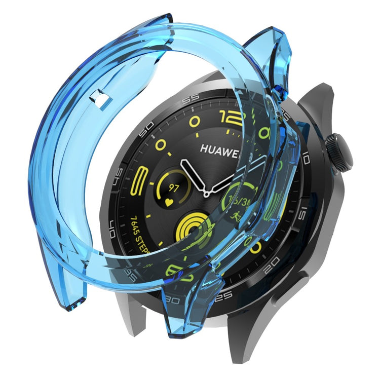 Gennemsigtig Silikone Bumper passer til Huawei Watch GT 4 46mm - Blå#serie_2