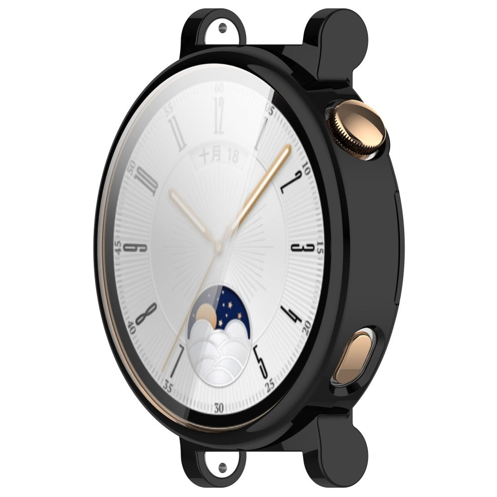 Fint Silikone Cover passer til Huawei Watch GT 4 41mm - Sort#serie_4