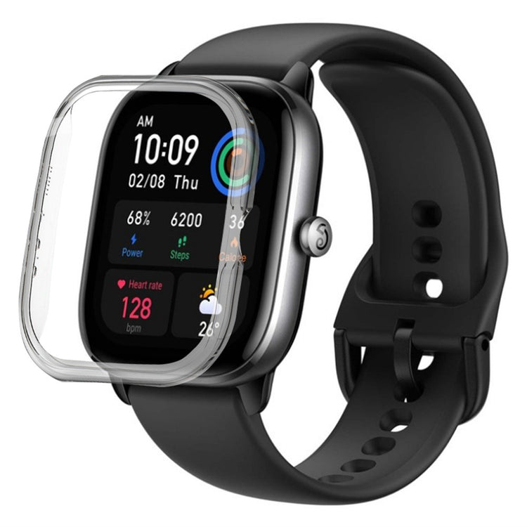 Beskyttende Silikone Bumper passer til Amazfit GTS 4 Mini - Gennemsigtig#serie_3