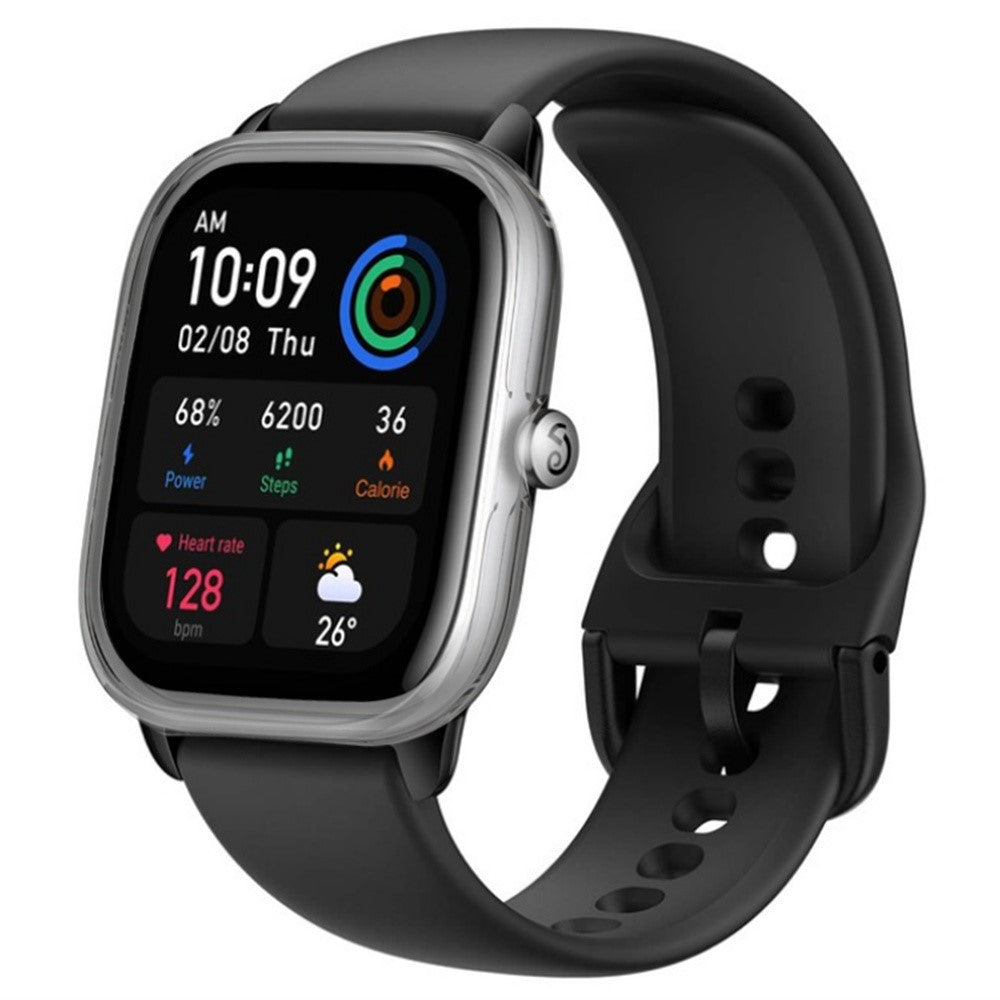 Beskyttende Silikone Bumper passer til Amazfit GTS 4 Mini - Gennemsigtig#serie_3