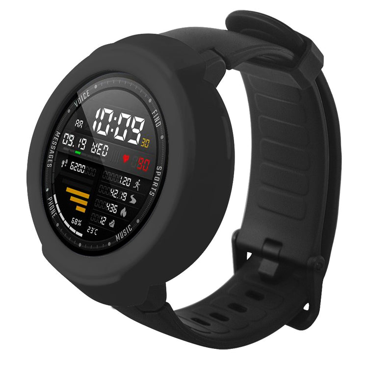 Beskyttende Silikone Universal Bumper passer til Amazfit Verge / Amazfit Verge Lite - Sort#serie_4