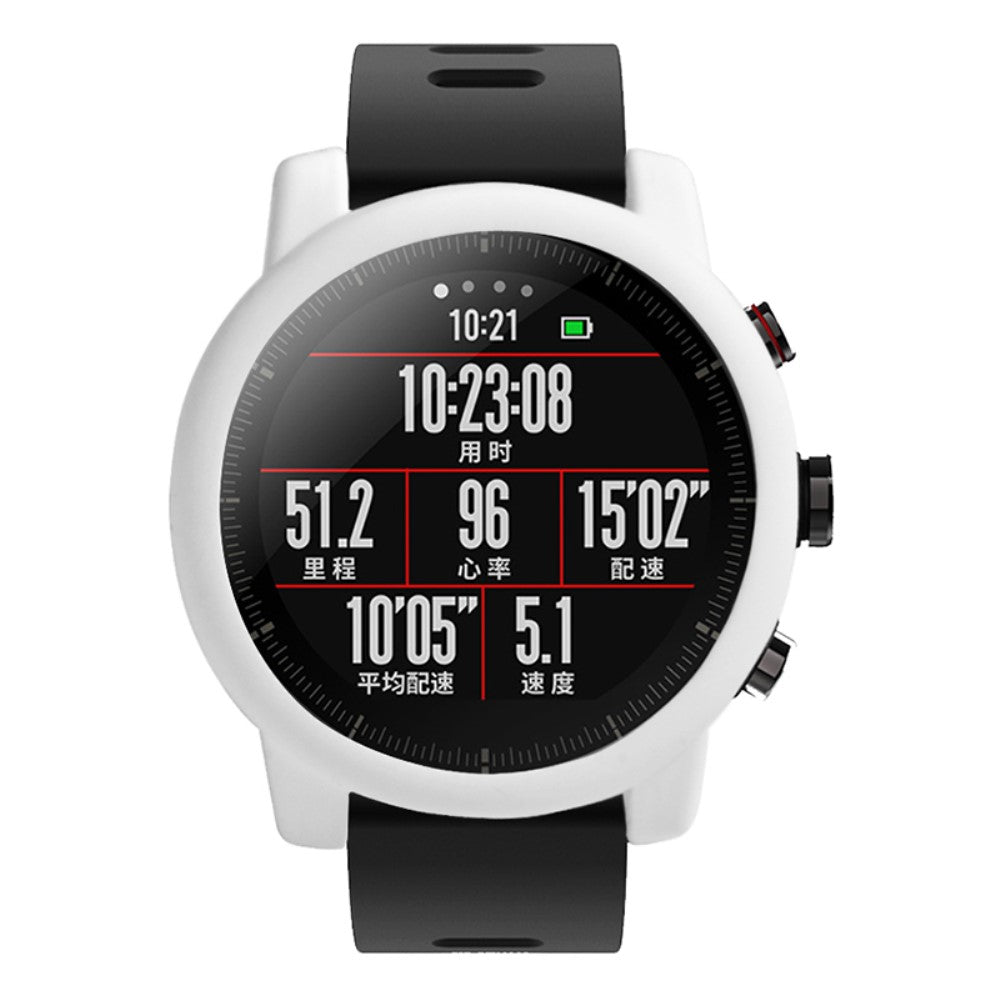 Beskyttende Silikone Bumper passer til Amazfit Stratos 2 \ 2s - Hvid#serie_1