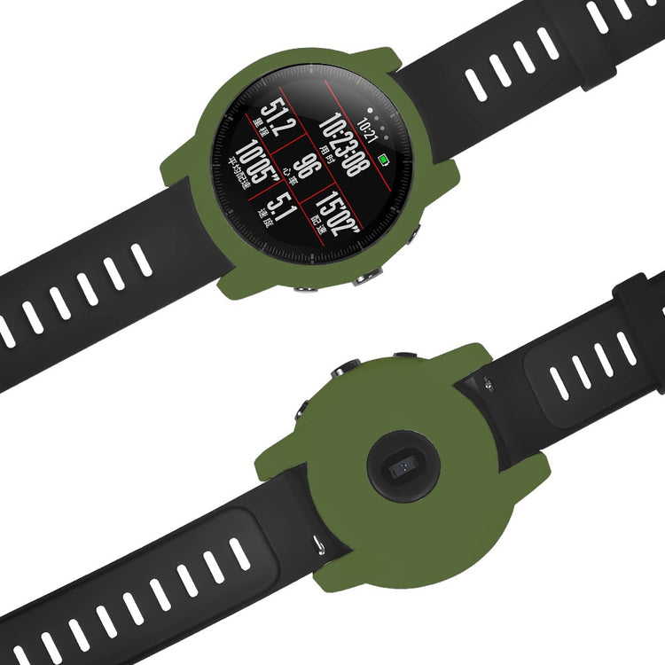 Beskyttende Silikone Bumper passer til Amazfit Stratos 2 \ 2s - Grøn#serie_6