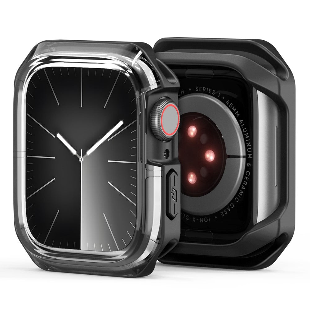 Meget Fint Silikone Cover passer til Apple Smartwatch - Sort#serie_3