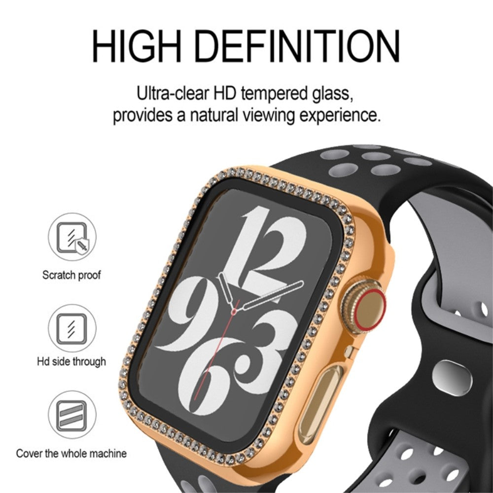 Rhinsten Og Glas Universal Rem passer til Apple Watch Ultra / Apple Watch Ultra 2 - Sølv#serie_5