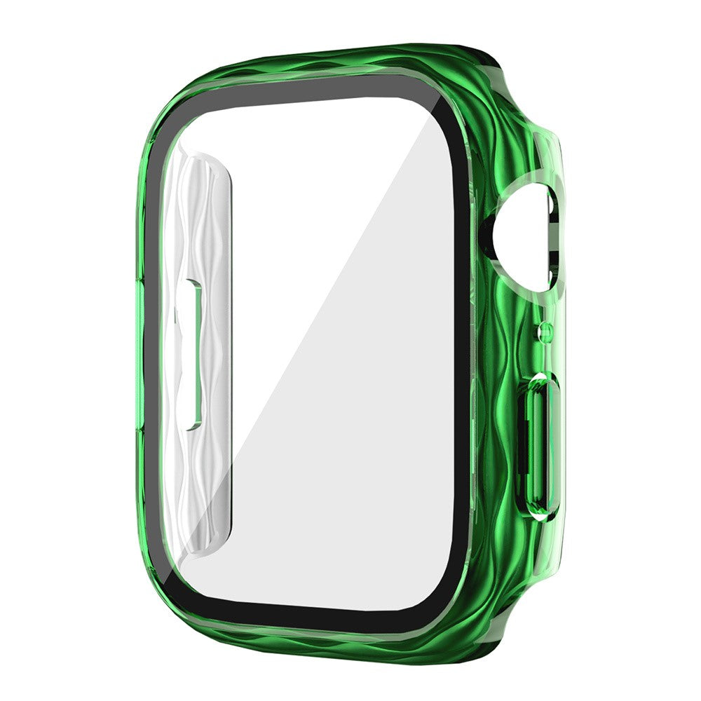 Mega Stylish Apple Smartwatch Universel Cover with Screen Protector in Glass - Green#serie_1