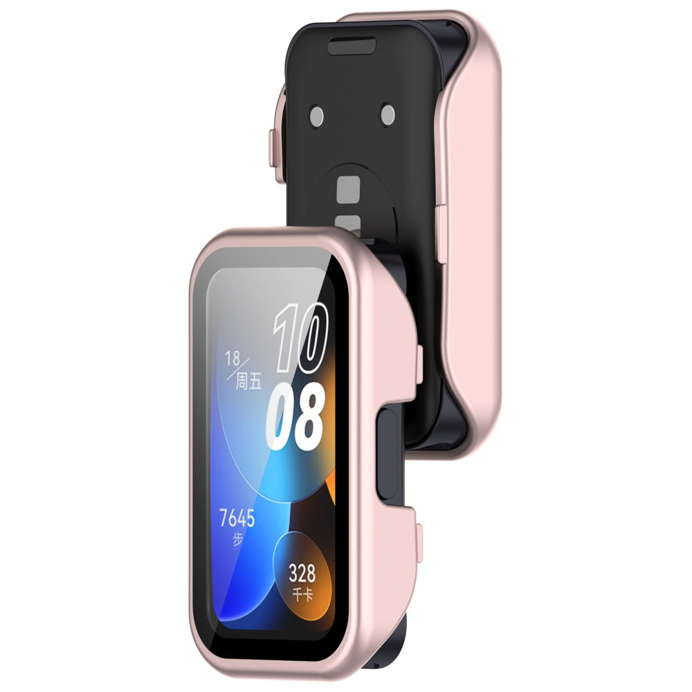 Super Good Huawei Band 8 / Huawei Band 9 Universel Cover with Screen Protector in Glass - Pink#serie_2