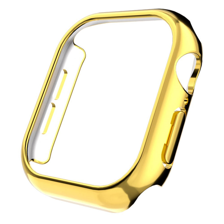 Apple Watch Series 10 42mm Case Electroplated Hollow Hard Bump Resistant Watch Protective Cover - Gold#serie_4