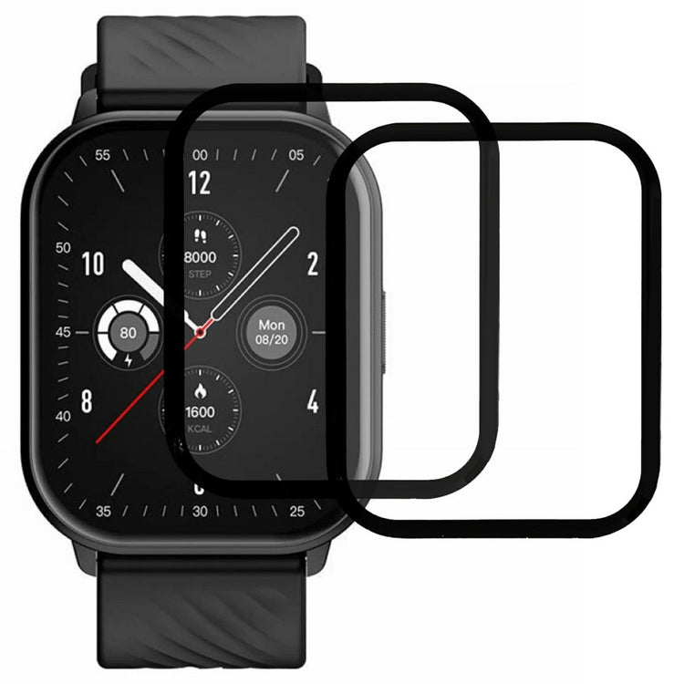 2Pcs / Pack Zeblaze GTS 3 Watch Screen Protector HD Clear PMMA Film (Black Edge) - Black#serie_1