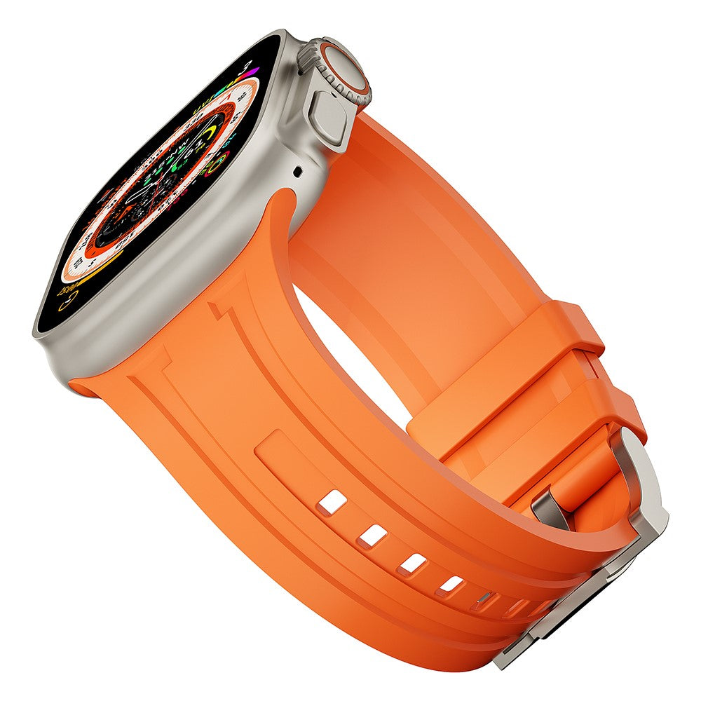 Alle Tiders Silikone Universal Rem passer til Apple Smartwatch - Orange#serie_1