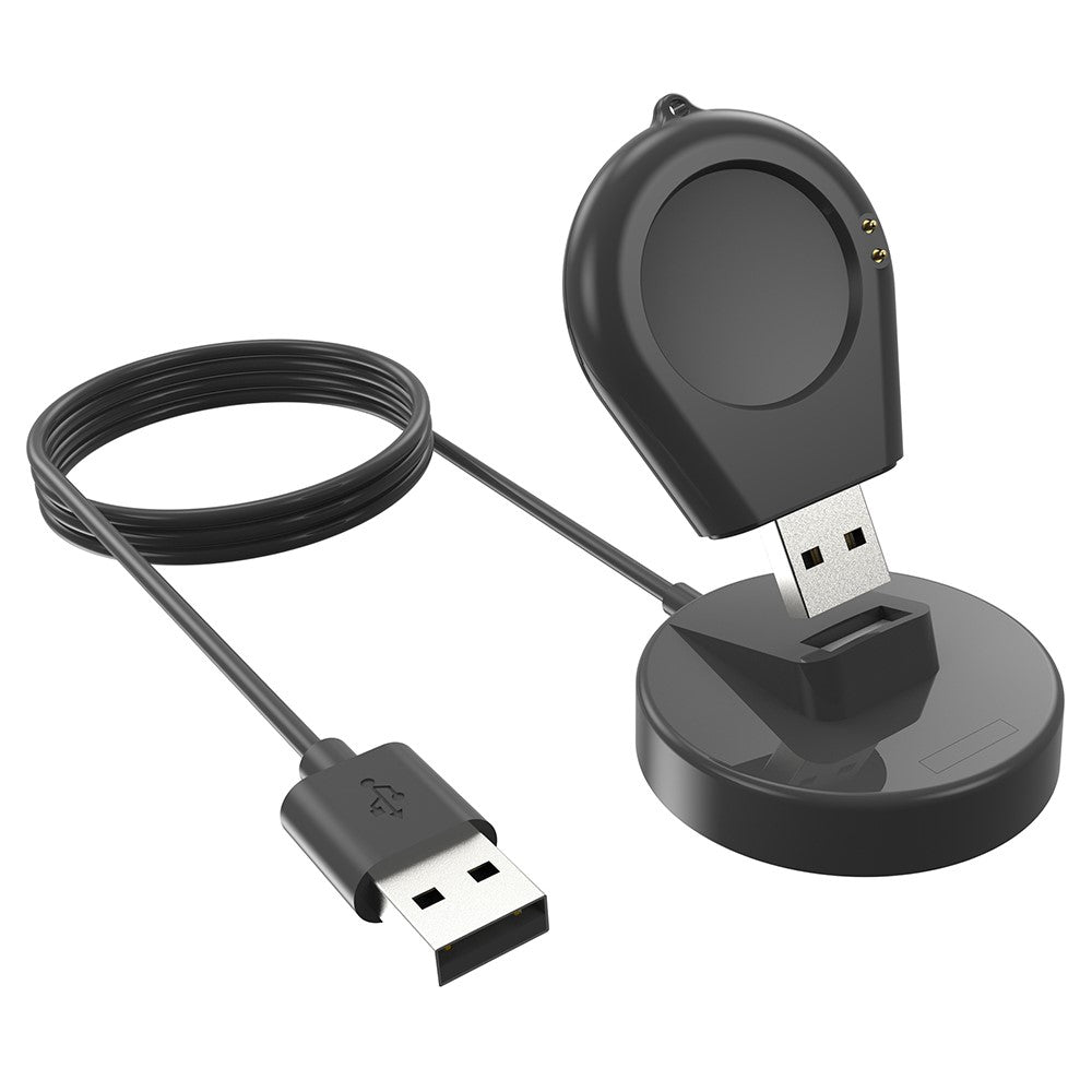 Plastic And Silicone Xiaomi Smartwatch Wireless USB Charging Dock - Black#serie_1