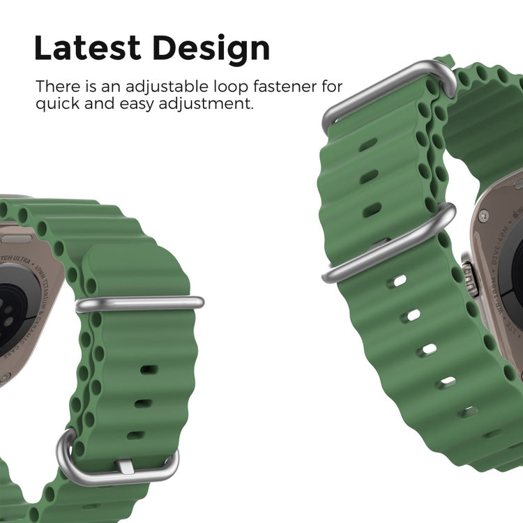 Remarkably Tough Apple Smartwatch Silicone Universel Strap - Green#serie_6