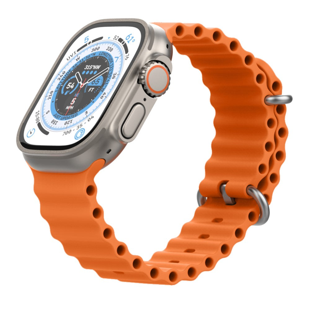 Remarkably Tough Apple Smartwatch Silicone Universel Strap - Orange#serie_8