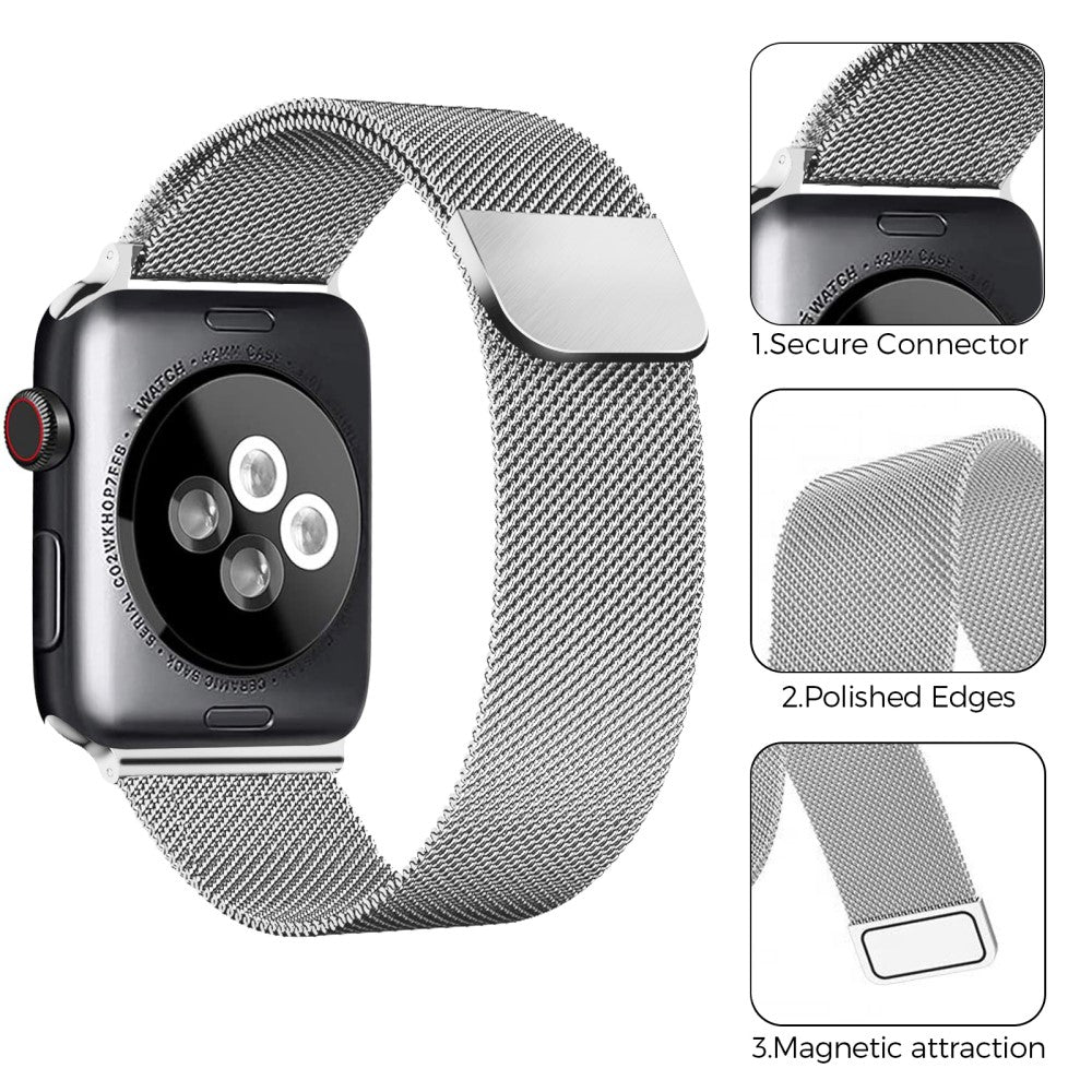 Super Pleasant Apple Smartwatch Metal Universel Strap - Silver#serie_7