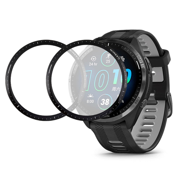 2stk Silikone Skærmbeskytter passer til Garmin Forerunner 965 - Gennemsigtig#serie_324