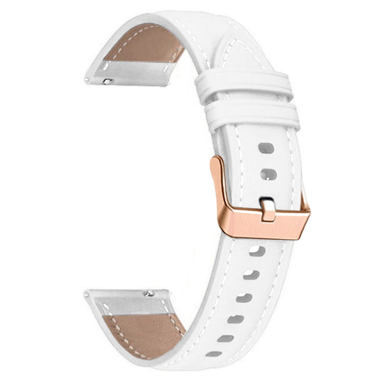 Fantastisk Ægte Læder Universal Rem passer til Smartwatch - Hvid#serie_2
