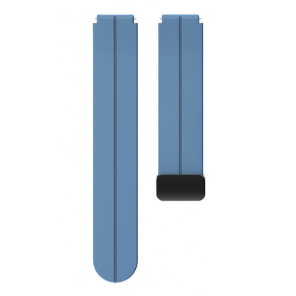 18mm Universal silicone strap with black buckle - Blue#serie_12