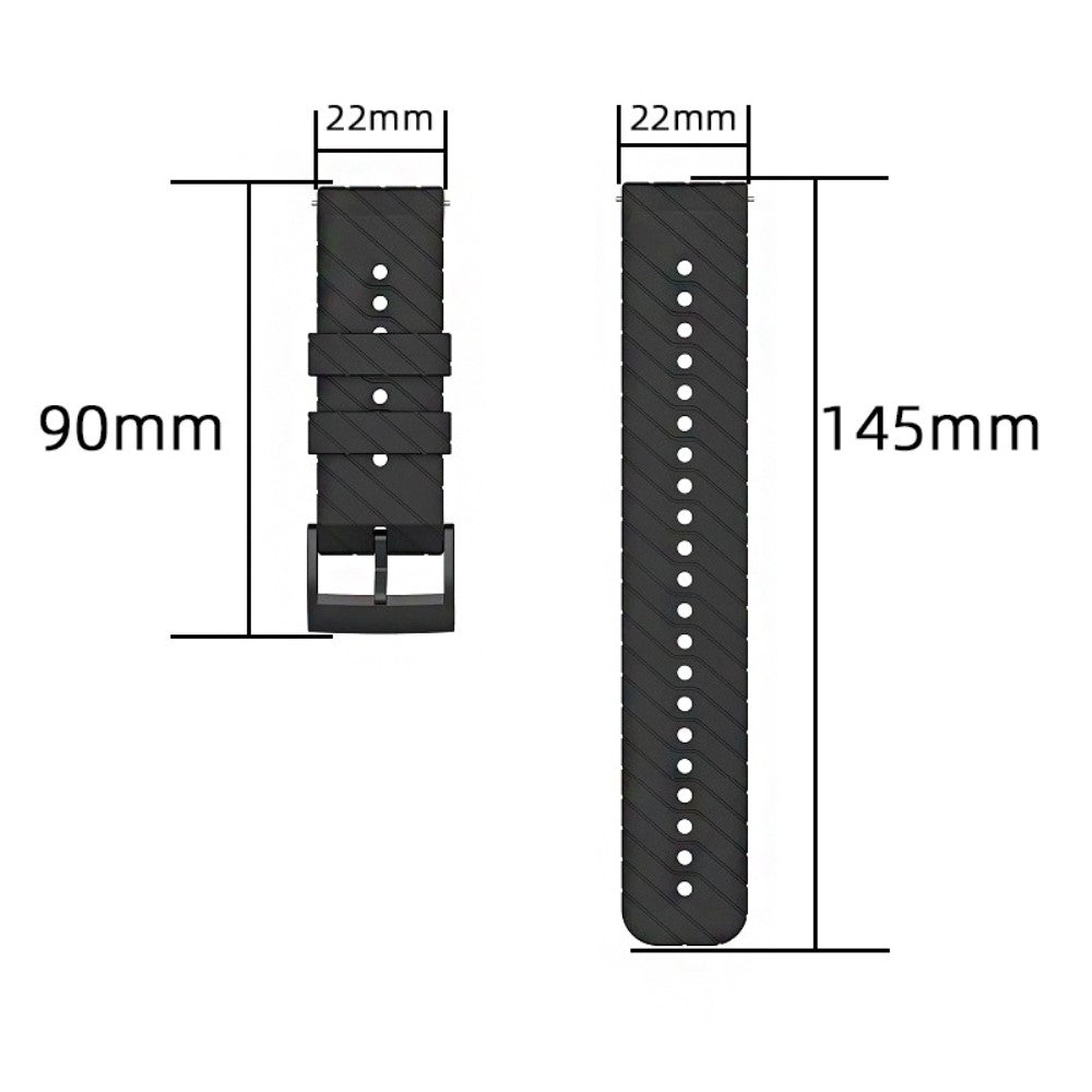 22mm Universal twill texture silicone strap - Midnight Blue#serie_6